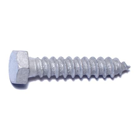 Midwest Fastener Lag Screw, 3/8 in, 2 in, Steel, Hot Dipped Galvanized Hex Hex Drive, 100 PK 05579